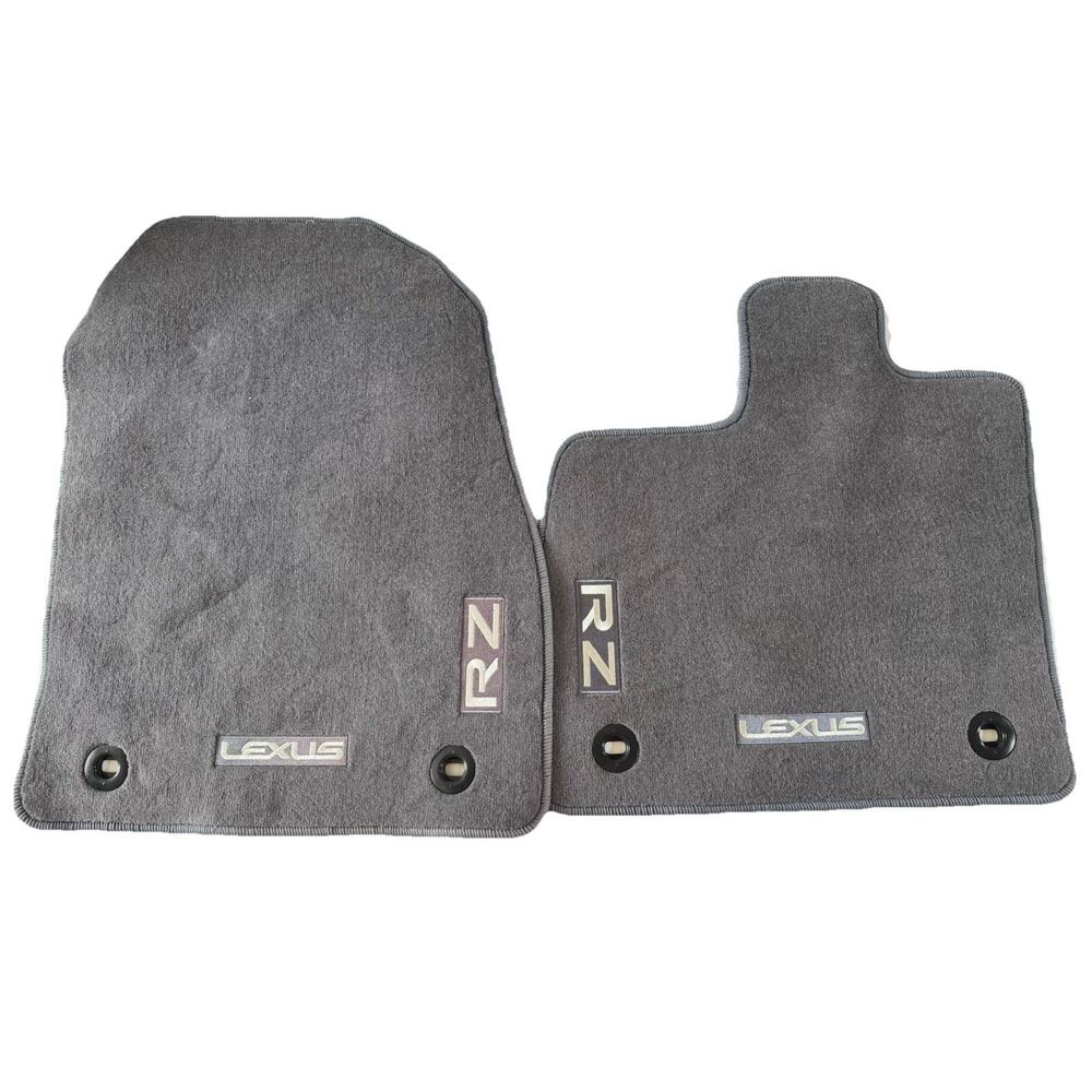 Lexus RZ Models Floor Mats Oem Factory interior (USED) Gray Embroidered 2pc